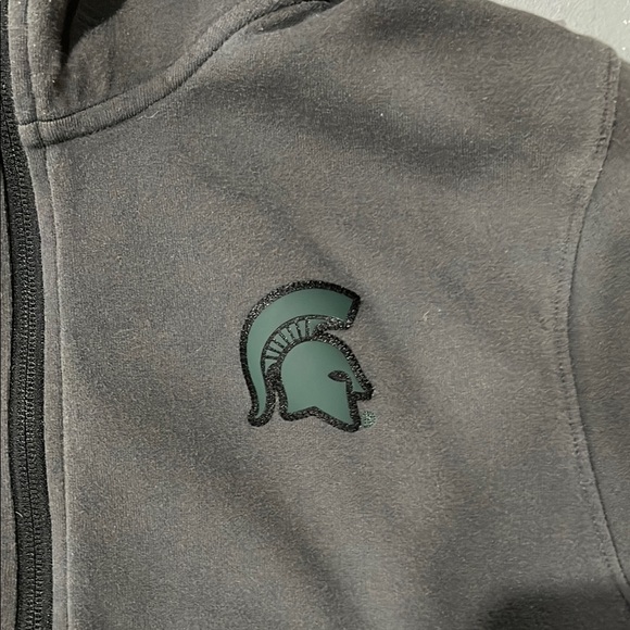 Nike Gray Performance Jacket with Hood and Zip-Up Style - Picture 3 of 6